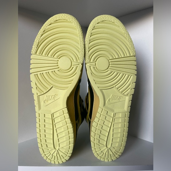 Nike Dunk 1985 High Acid Wash Yellow Sneakers - Picture 3 of 12